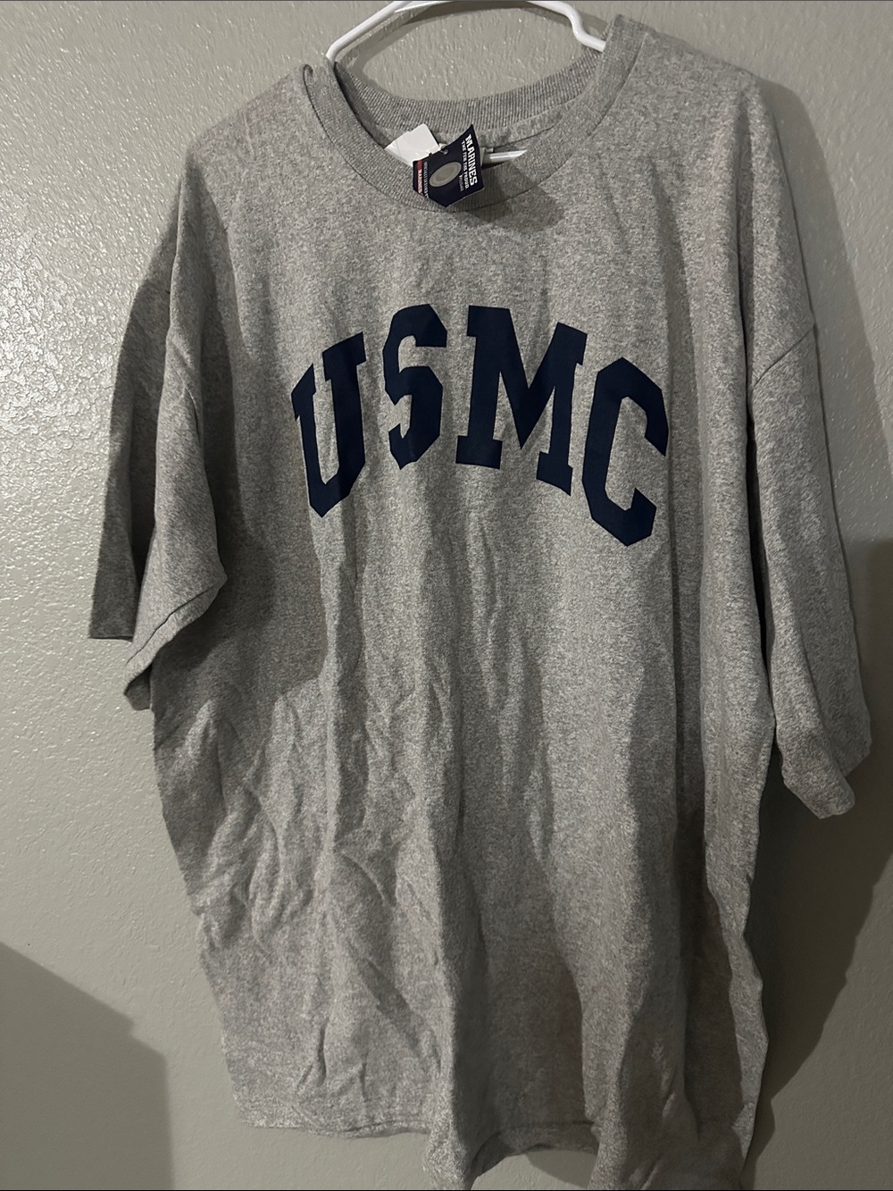 USMC Gray Short-Sleeve Graphic Tee by Hanes